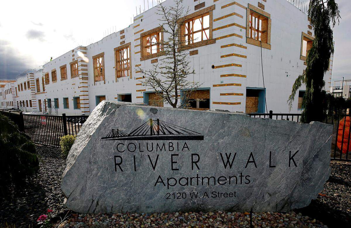 New units are being constructed at the Columbia River Walk Apartment complex at 2120 W. A. Street in Pasco.