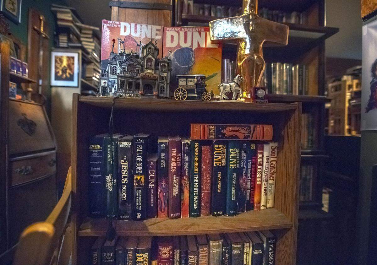 Steven Woolfolk collects thousands of science fiction books, movie memorabilia and some fantasy novels.