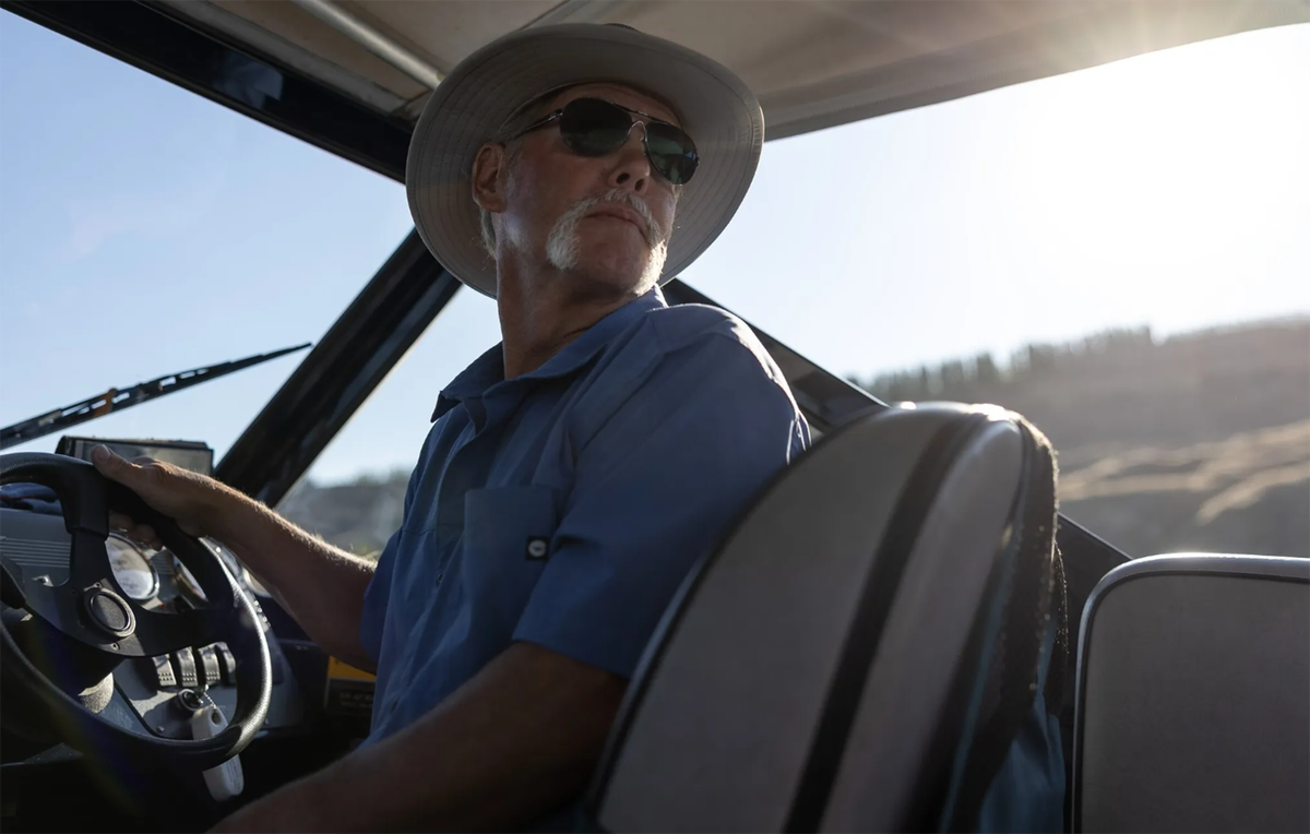 Todd Steele navigates the Columbia River within the Hanford Reach National Monument on July 9. Guarding this free-flowing stretch of the Columbia is a family business for the Steeles. The Richland-based riverkeeper is stepping out of his father’s shadow as he attempts to secure continued support for the national monument, established in Central Washington 25 years ago.