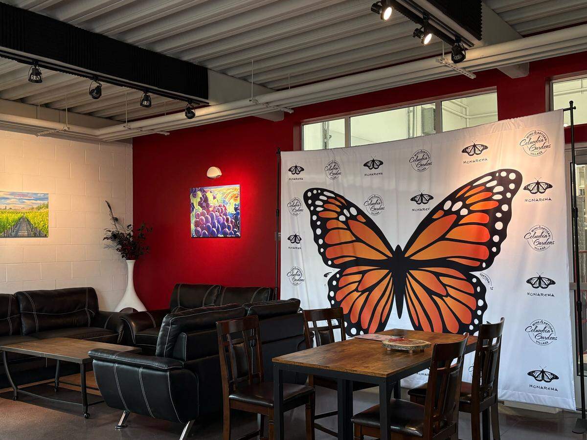 The tasting room at the Palencia’s Monarcha location in Kennewick’s Columbia Gardens Wine and Artisan Village.