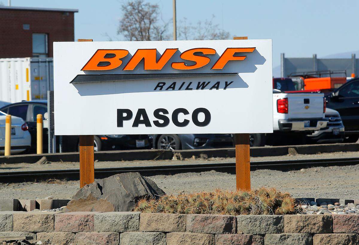 The Burlington Northern Santa Fe Railway facility in Pasco.