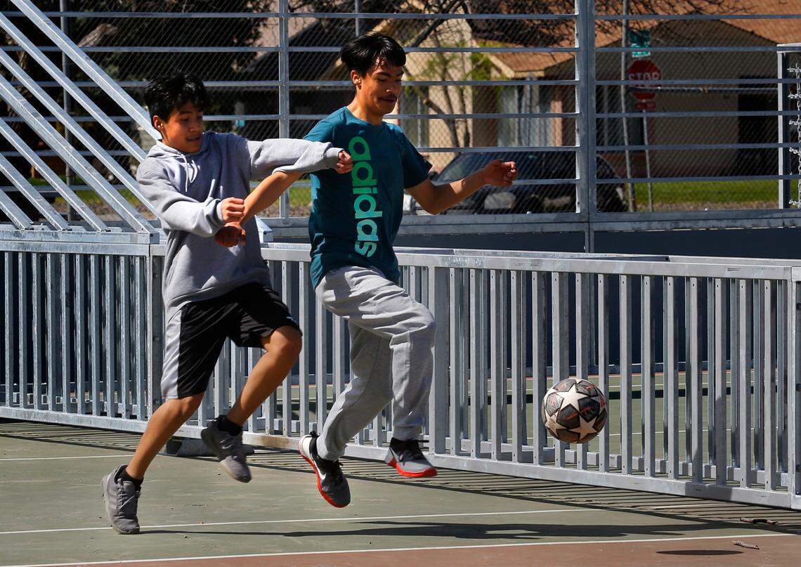 The charitable arm of the Seattle Sounders has given Pasco thousands of dollars to add two futsal courts ahead of the FIFA World Cup coming to the U.S. They will be similar to this mini-pitch soccer court at Sylvester Park built in 2022.