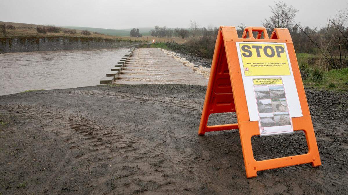 The U.S. Army Corps of Engineers Walla Walla District began diverting water from Mill Creek into Bennington Lake Friday as flows increased due to rainfall and snowmelt in the basin.