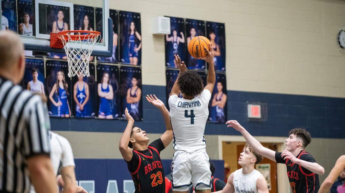 Chiawana’s Donavin Young takes a shot during a January game against the Kamiakin Braves. The Chiawana boys earned a berth into the 4A state basketball tournament this week.