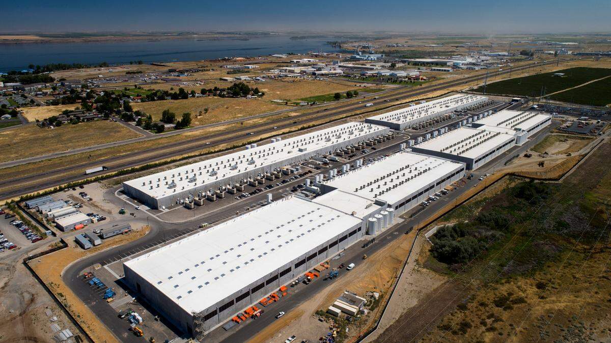 Amazon Web Services secured property tax breaks reported worth $1 billion to add five data centers in Boardman, about 50 miles southwest of Kennewick.