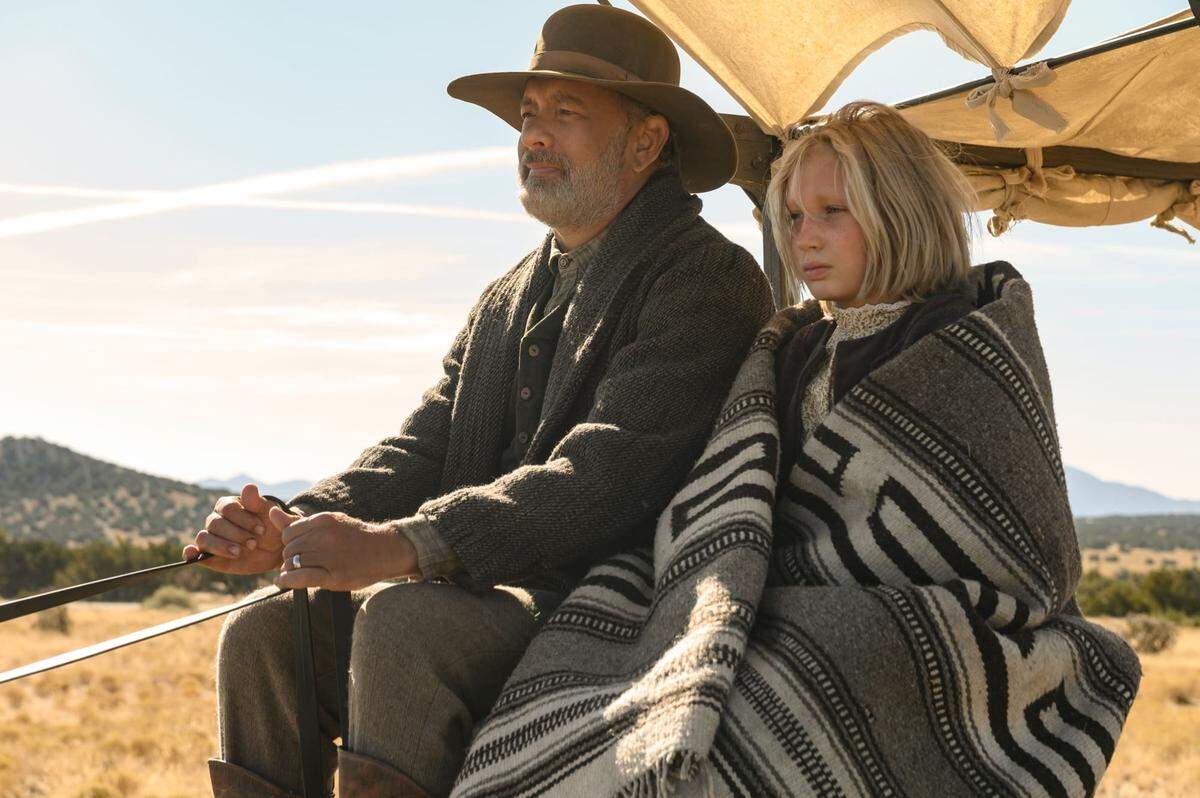 Tom Hanks and Helena Zengel in “News of the World.”