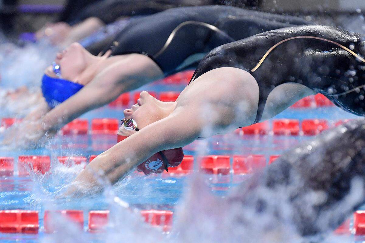 Richland grad Lisa Bratton is shown in action at an international competition in Italy in 2019.