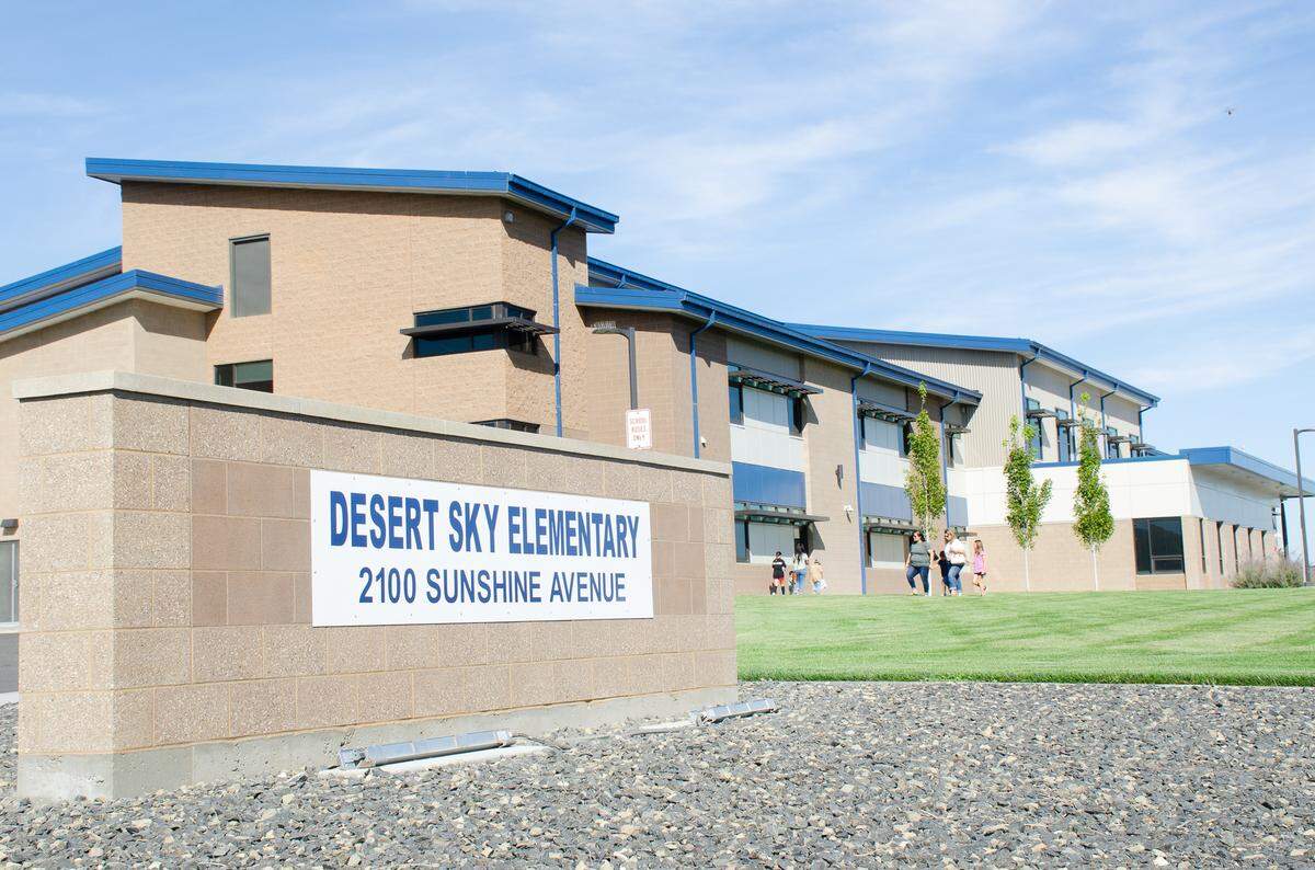 The two-story, 65,000-square-foot building was constructed as part of a $99 million bond initiative voters passed back in February 2017. Desert Sky Elementary boasts 24 general education classrooms, four special education classrooms, a gymnasium, music and arts rooms, and several multi-purpose rooms.