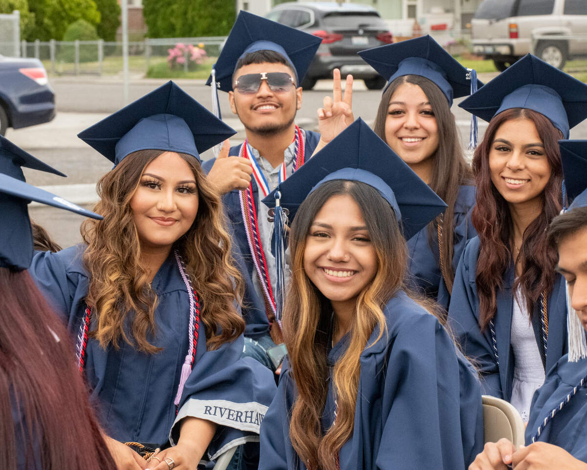 Family and friends fill Edgar Brown Stadium on June 11 to watch 525 Chiawana High School graduates receive their diplomas during the school’s outdoor commencement ceremony in Pasco.