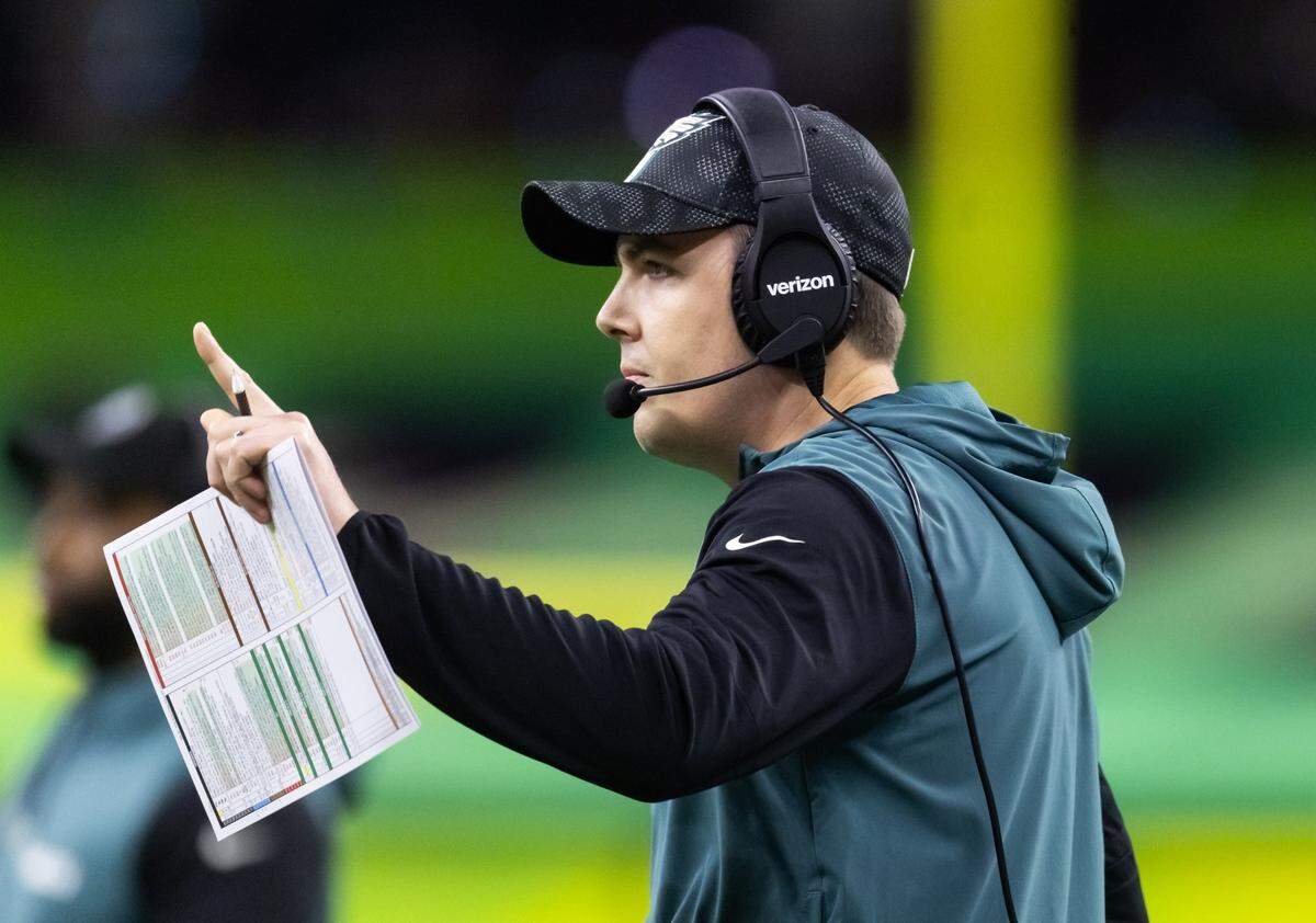 Philadelphia Eagles offensive coordinator Kellen Moore helped his team defeat the Kansas City Chiefs during Super Bowl LIX in New Orleans last week.