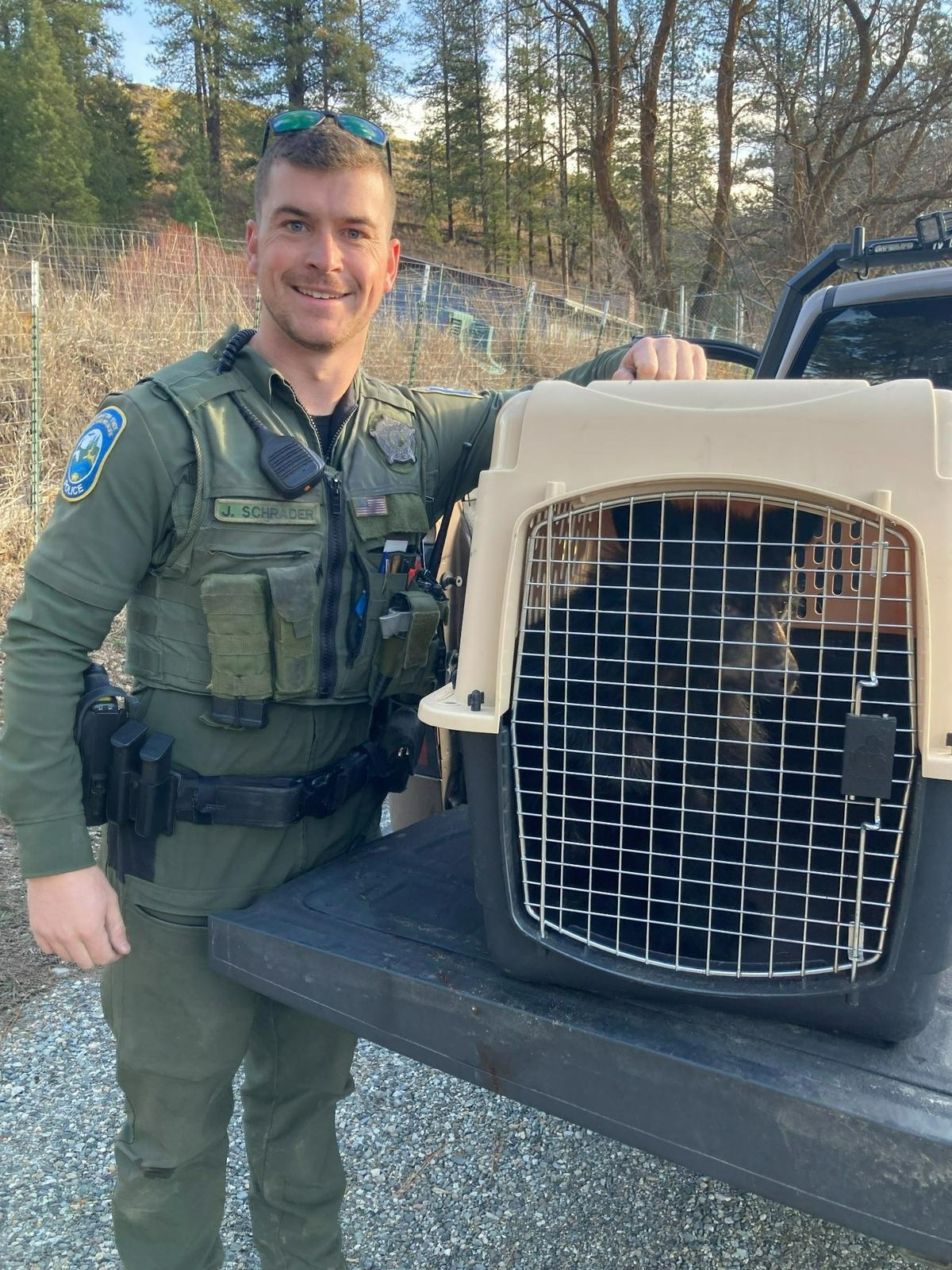 Jacob Schrader, an enforcement officer for Washington Department of Fish and Wildlife Police, was recently honored for saving four lives in a year.