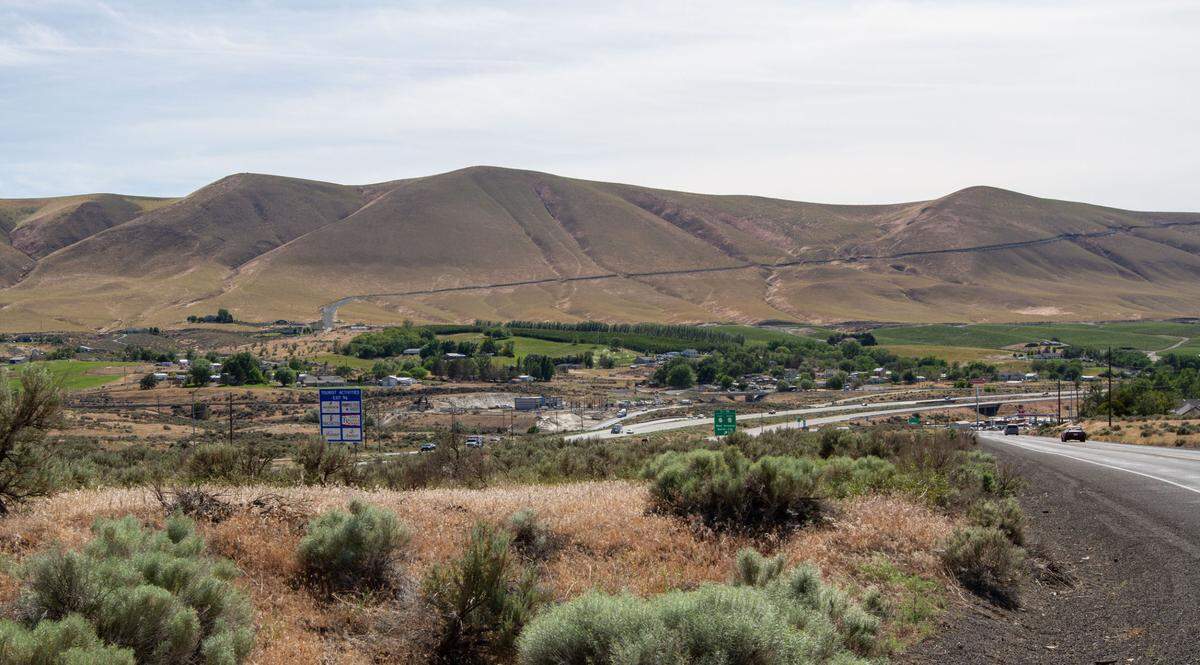 A view of Benton City, Wash. from Kennedy Road which runs parallel to Interstate 82.