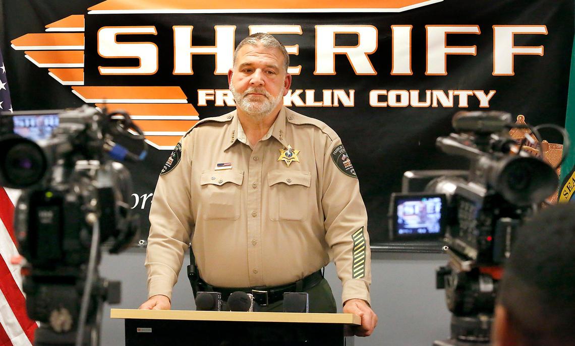 Franklin County Sheriff Jim Raymond held a press conference Monday to talk about the deputy-involved shooting that left Dante Redmond Jones dead following a high-speed chase.
