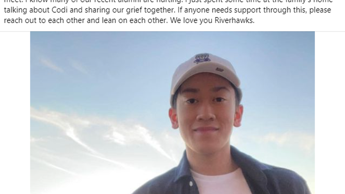 The Chiawana High School Band and Friends Facebook page shared a photo of Codi Mateo with remarks after learning of his death. Mateo spent four years in Chiawana bands and was studying at UC Davis when he was killed in a wrong-way crash.