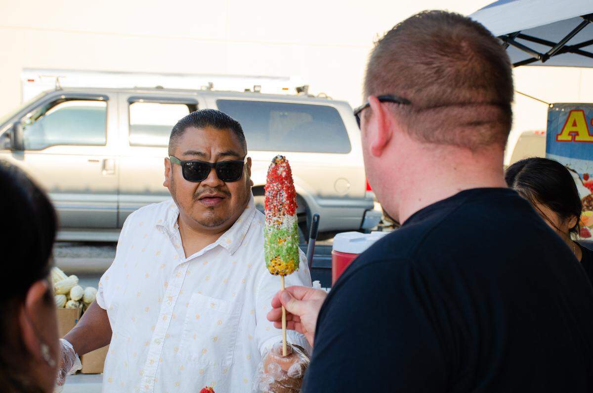Scenes from Saturday’s 2022 Fiery Foods Festival in downtown Pasco, WA. The event included several food vendors, a pepper-eating gauntlet, a mechanical bull, live music and a piña colada garden.