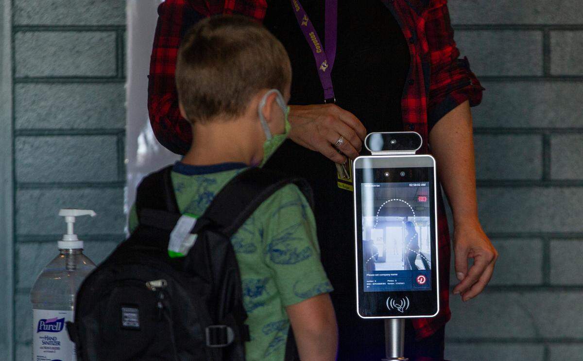 Students in Finley and Burbank school districts will get temperature checks when they enter the building.