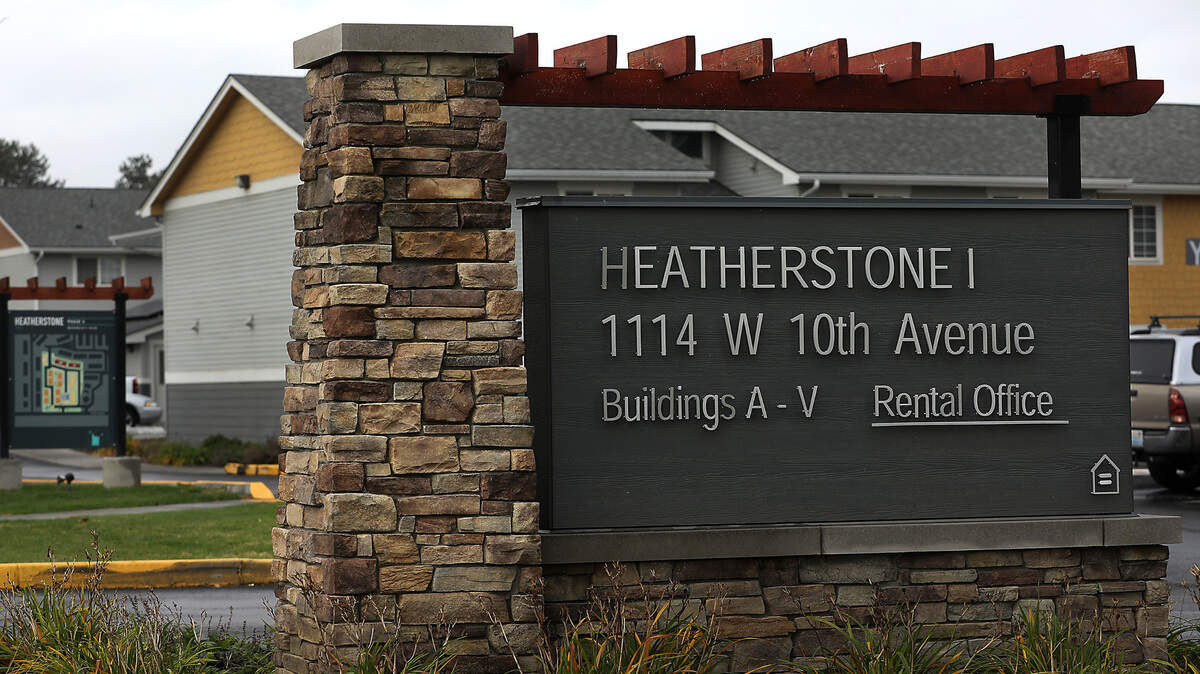 The Heatherstone Apartment complex is located at 1114 W. 10th Ave. in Kennewick.