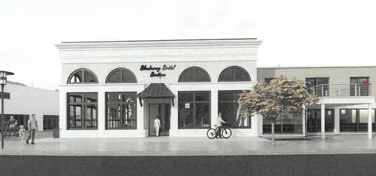 Blueberry Bridal Boutique, rendering, Vista Field, Kennewick