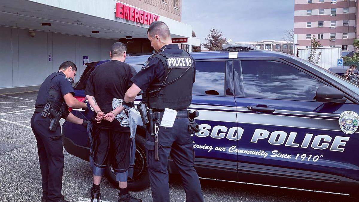 Hector Mendez was taken to Lourdes Emergency Room following a fight were he allegedly hit his brother with a metal pipe or bat.