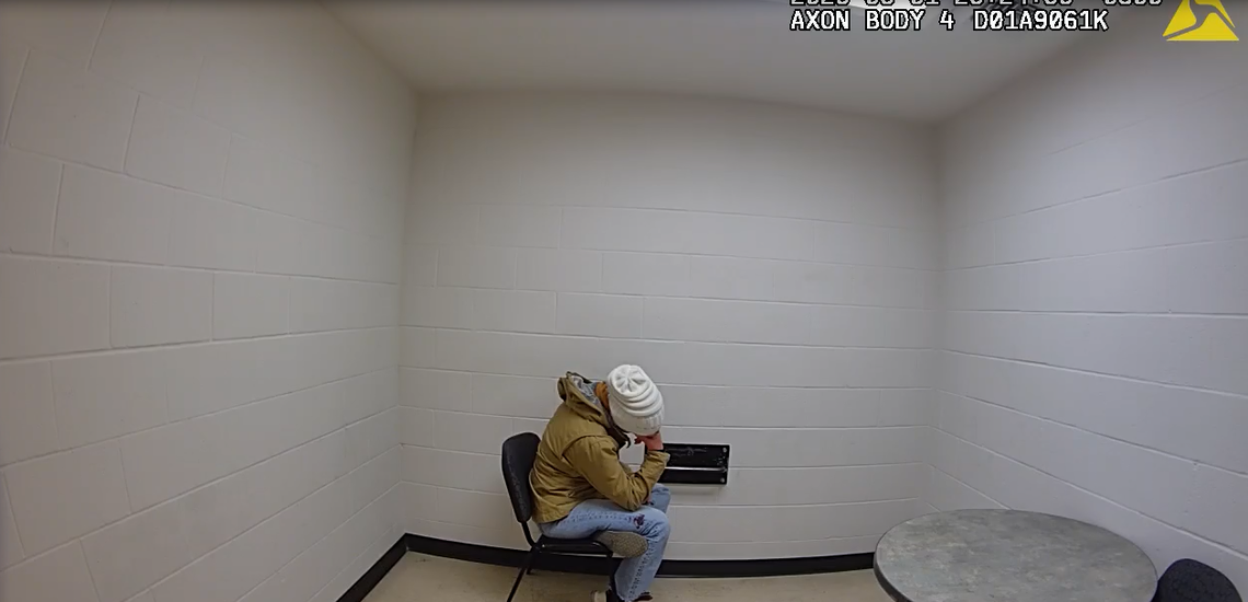 Body camera footage shows Sarah Clasen waiting at the Richland Police Department while police apply for a search warrant for her blood.