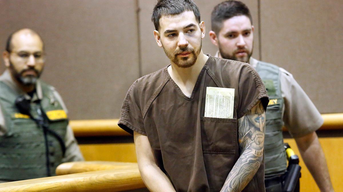 Alejandro Martinez, pictured in January 2020, has been sentenced to 12 years in prison for killing older brother, Oscar Martinez.