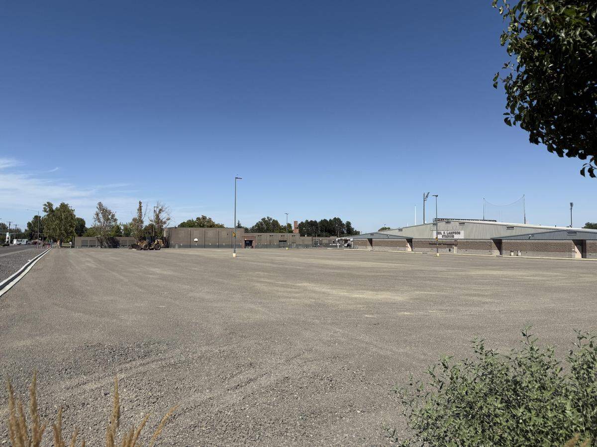 Lampson Stadium at Kennewick High School is getting a new parking lot and a jumbotron-style scoreboard this summer.