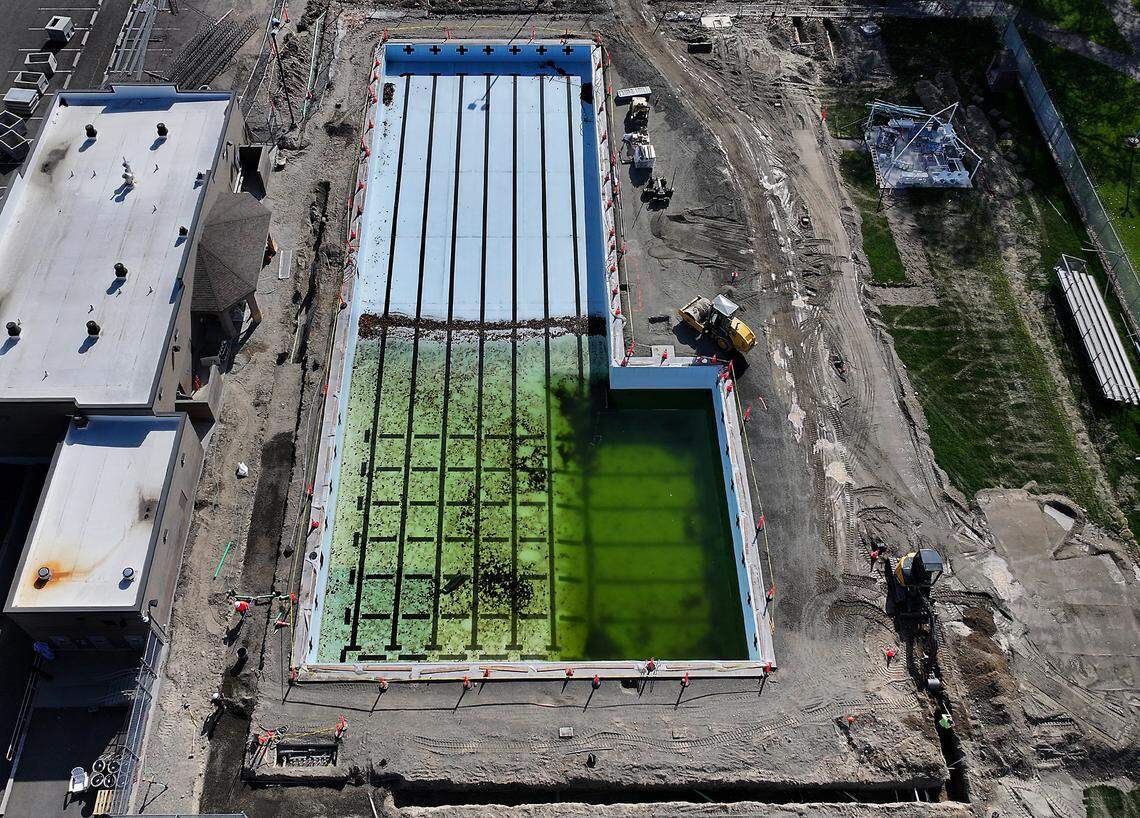 The project will also feature a new roof on the pool house, insulation, and a new heating and cooling system.