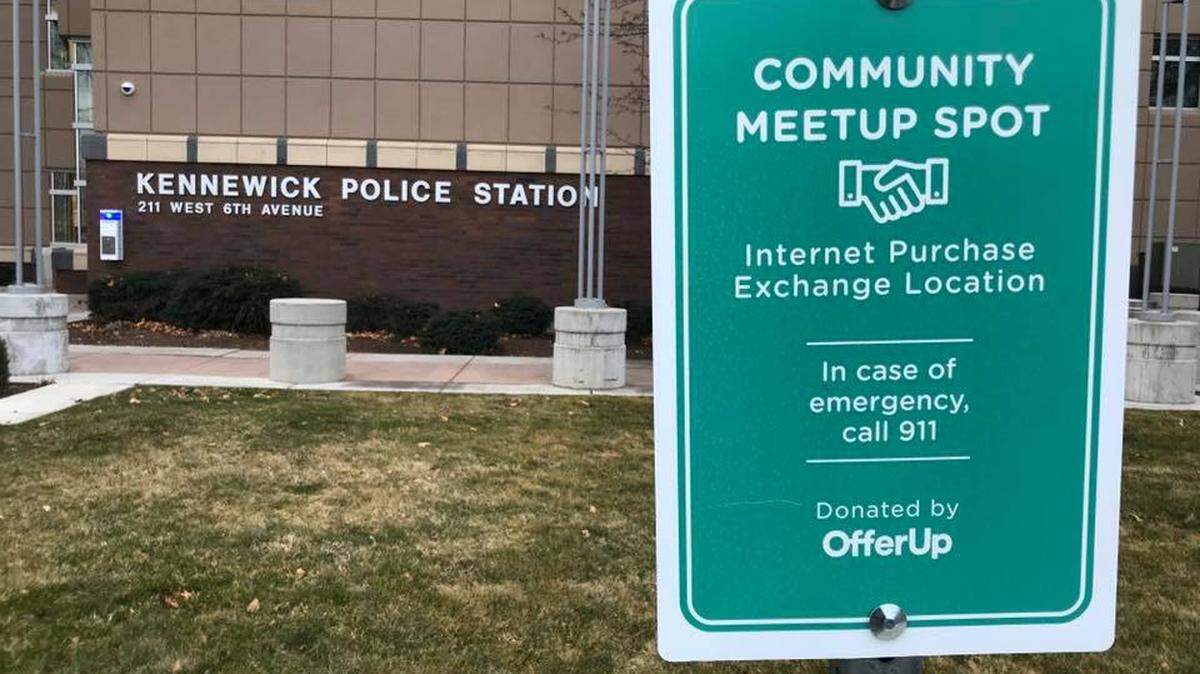 An 18-year-old man was robbed at gunpoint Sunday after meeting up in a Kennewick parking lot with the prospective buyers of his cell. Some police departments, like Kennewick, have designated parking spaces to go for online sale exchanges.
