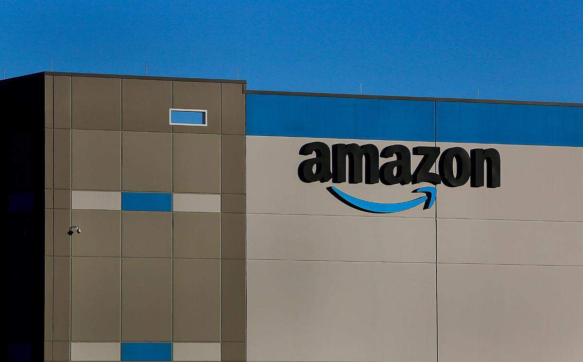 Exterior work at the Amazon warehouses is largely done and crews are currently working on fire control and HVAC systems.