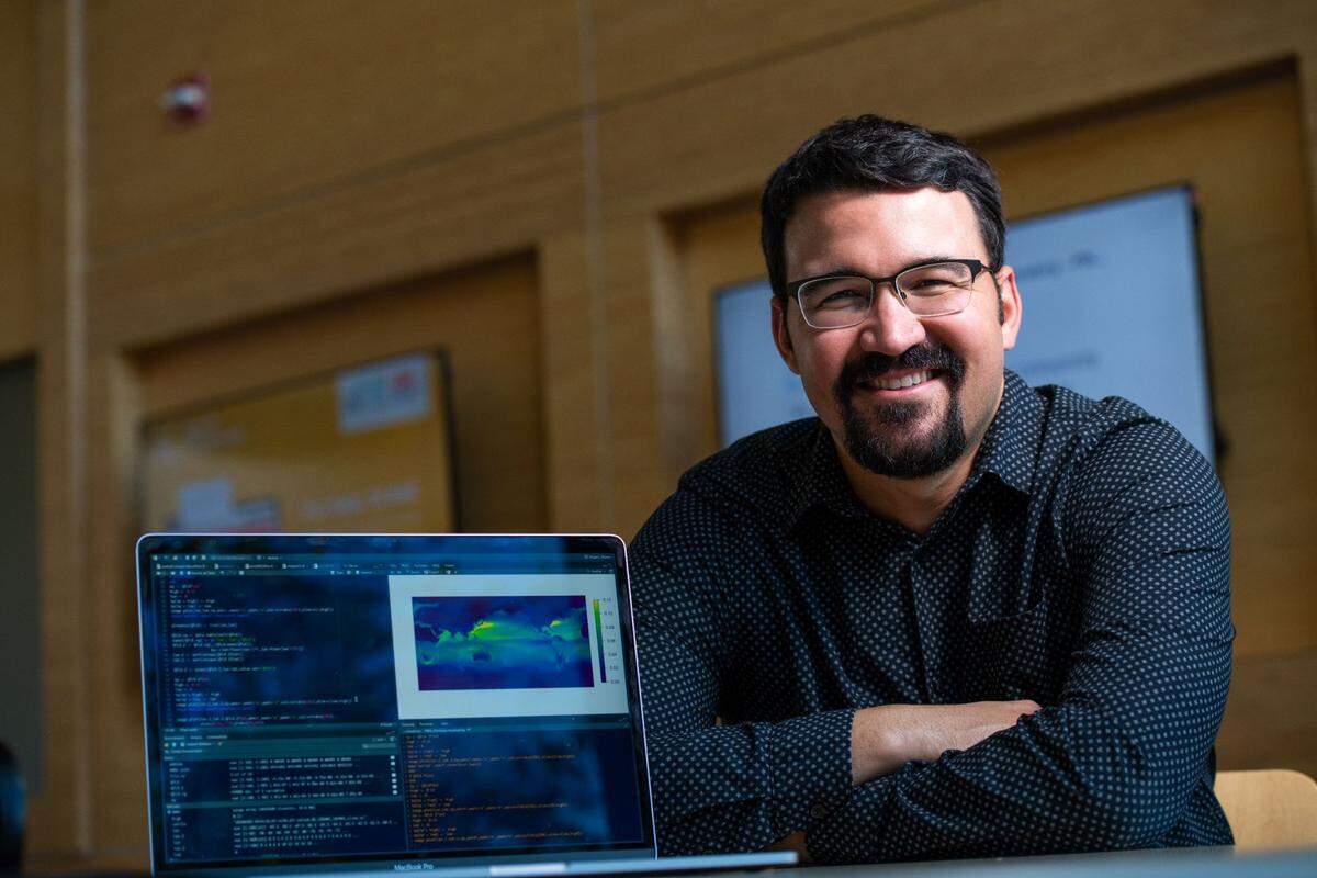 Among the researchers supporting atmospheric science at PNNL, Linus Pauling Fellow Sam Silva applies his expertise to use artificial intelligence to make predictions about future states of the atmosphere.