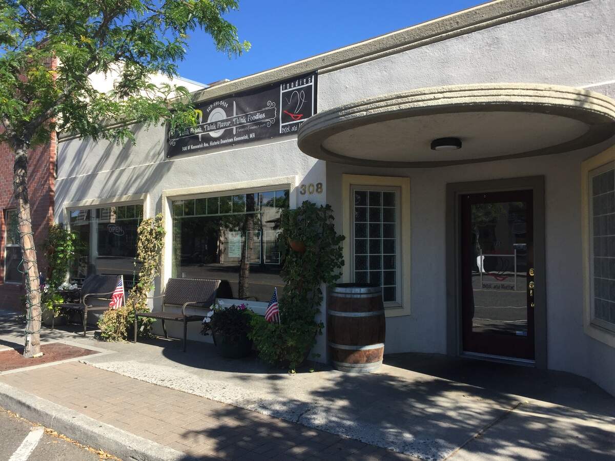 Foodies Brick and Mortar, 308 W. Kennewick Ave., will convert a pair of angled parking spots into a StrEatery in partnership with the city of Kennewick.