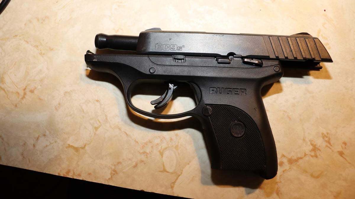 This gun was seized at a Benton County home on Kennedy Road as part of an investigation into drug trafficking after a teen wounded herself.