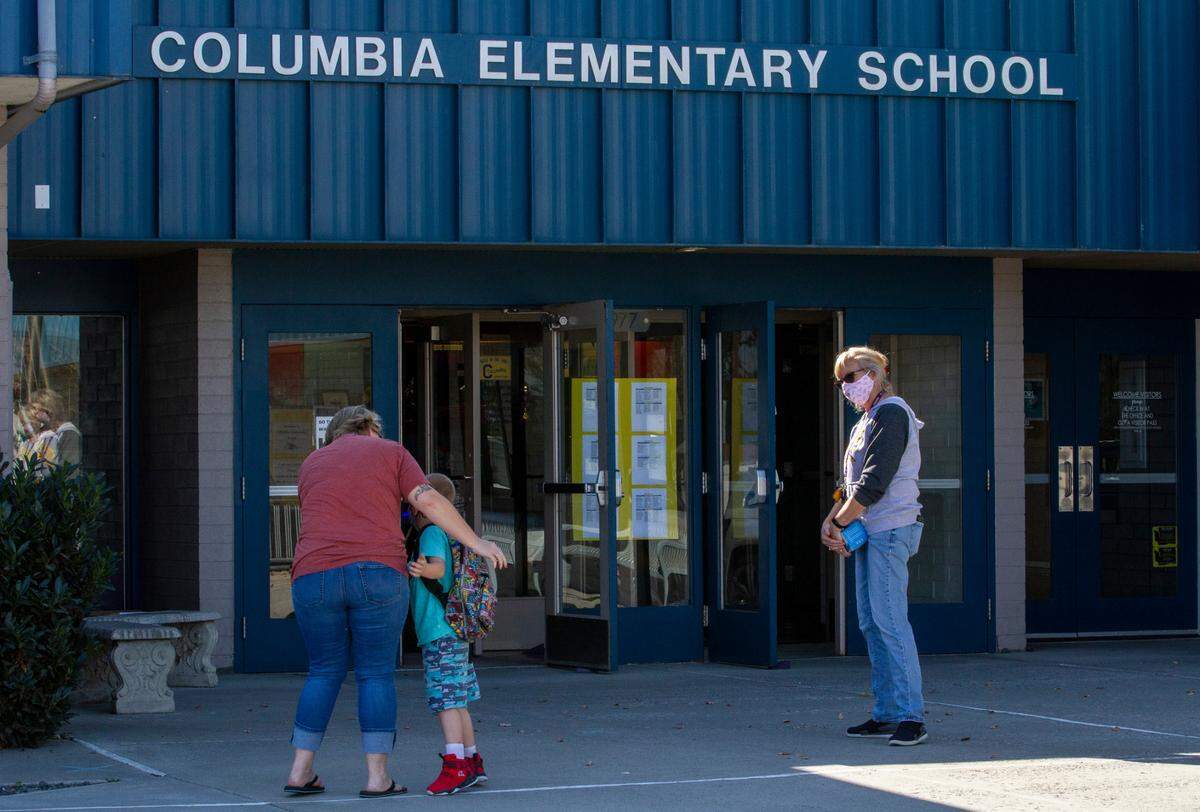 Students returned to school in Finley and Burbank last week for hybrid classes.