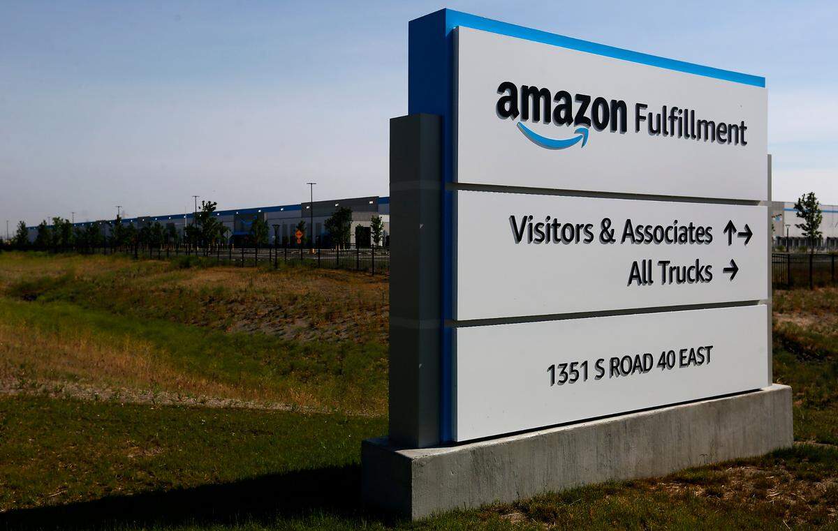 Amazon Inc. has built two massive fulfillment distribution warehouse centers across from each other on South Road 40 East in Pasco. The company expects to employ up to 1,500 people when it eventually opens the pair of fulfillment centers currently standing idle near Sacajawea State Park.