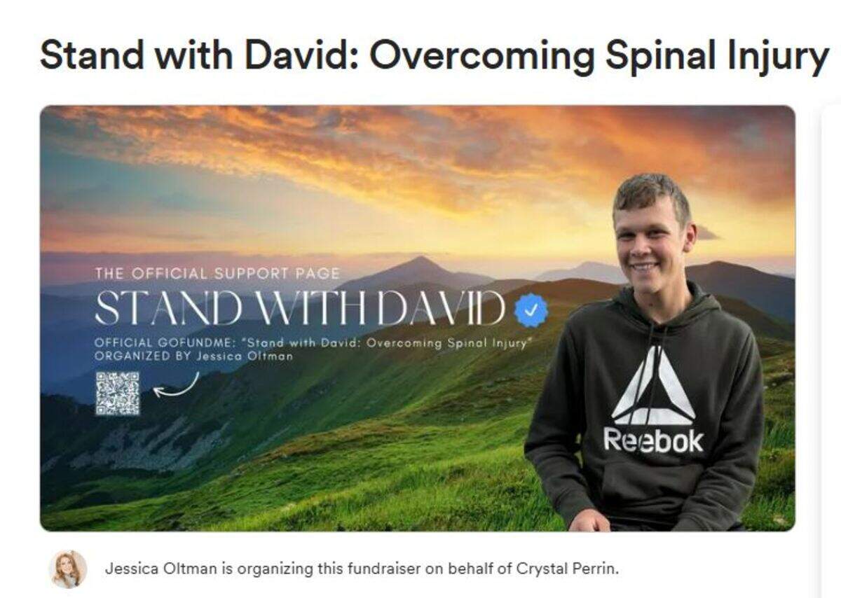 David Sample, a sophomore at Walla Walla Valley Academy in College Place, landed awkwardly on April 23, breaking a vertebra in his lower neck.