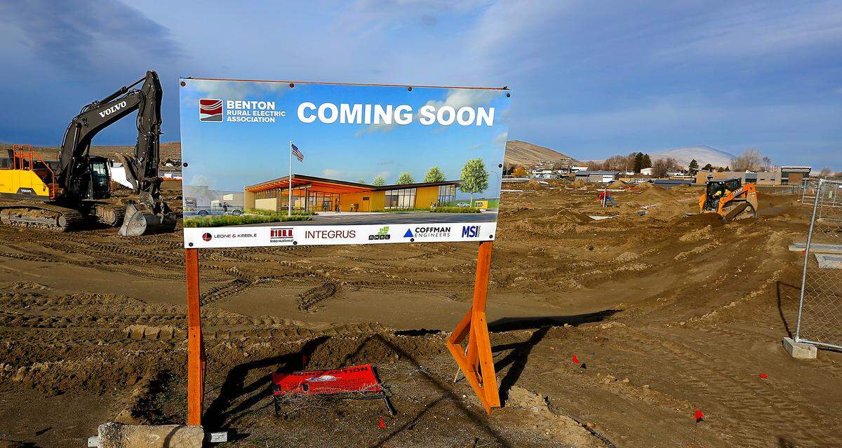 Benton Rural Electric Association is building a $20 million administrative complex at 2121 Cooperative Way, near the former Tri-City Raceway in West Richland.