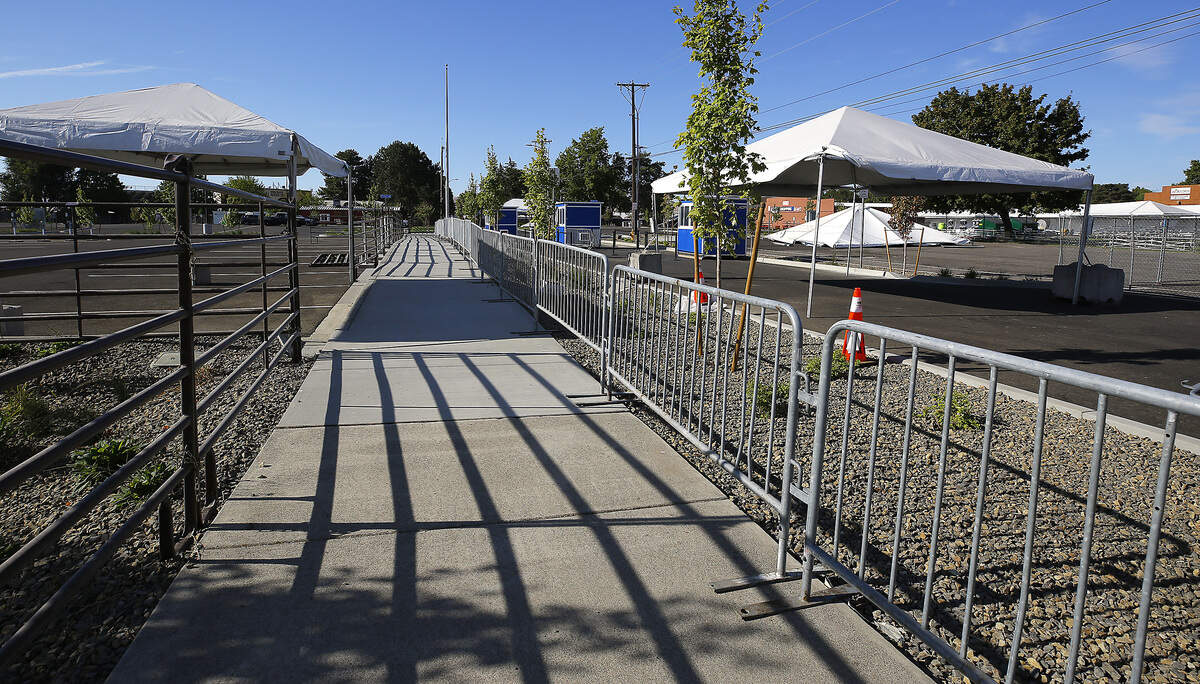 New look to the main gate ticket booth area for this year's Benton Franklin Fair at the at the Benton County Fairgrounds in Kennewick.