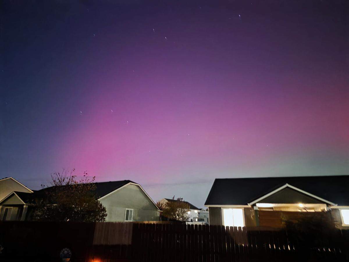Susie Mabry could see the northern lights from her back patio in West Richland.
