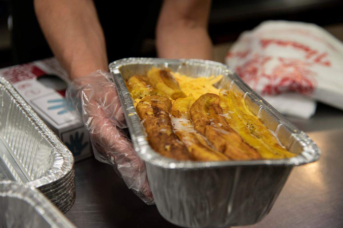 Pastelon, or plaintain lasagna, is one of Boricua’s Puerto Rican specialties available to pick up as a take-and-bake meal at Pasco Specialty Kitchen.