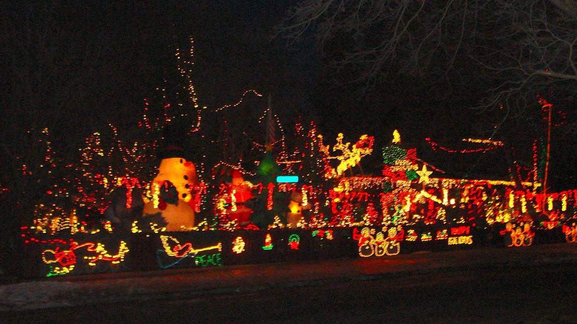 Everyone saw Christmas lights. A little boy saw something else