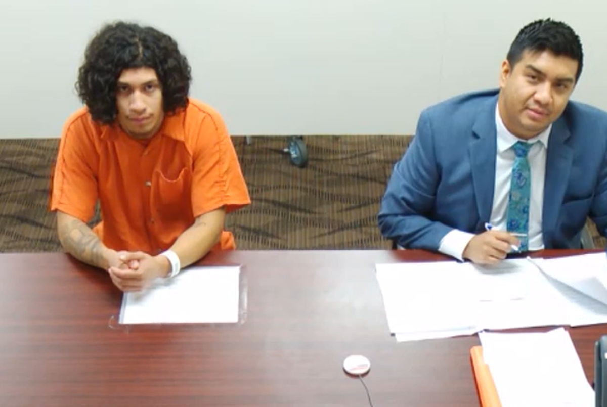 Gilbert Matthew Lopez Jr. appears in Franklin County Superior Court on Oct. 23, 2025.