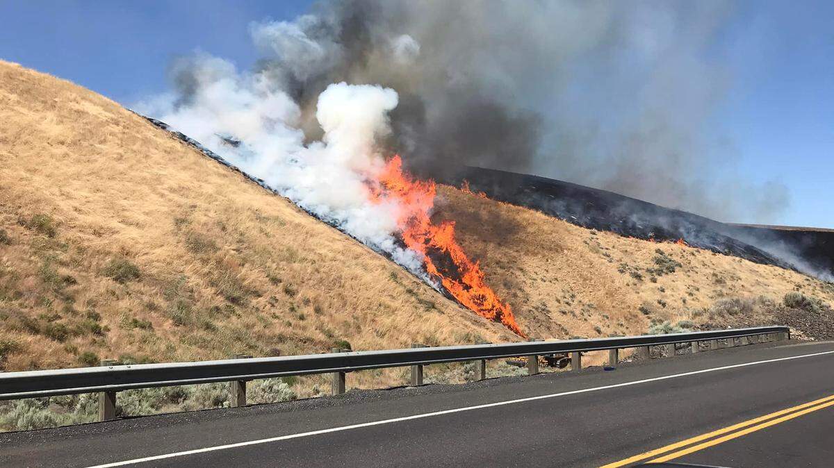 Target shooting sparked a brush fire in rural Benton County on Saturday.
