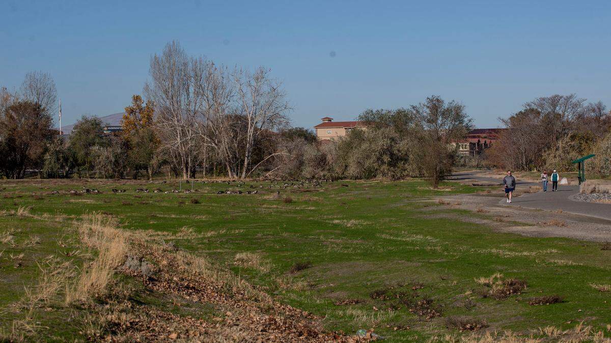 A property on Bradley Boulevard near the Riverfront Hotel in Richland is being eyed for a new housing and business development.