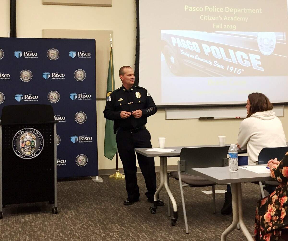 Brent Cook was promoted to Pasco Police chief.