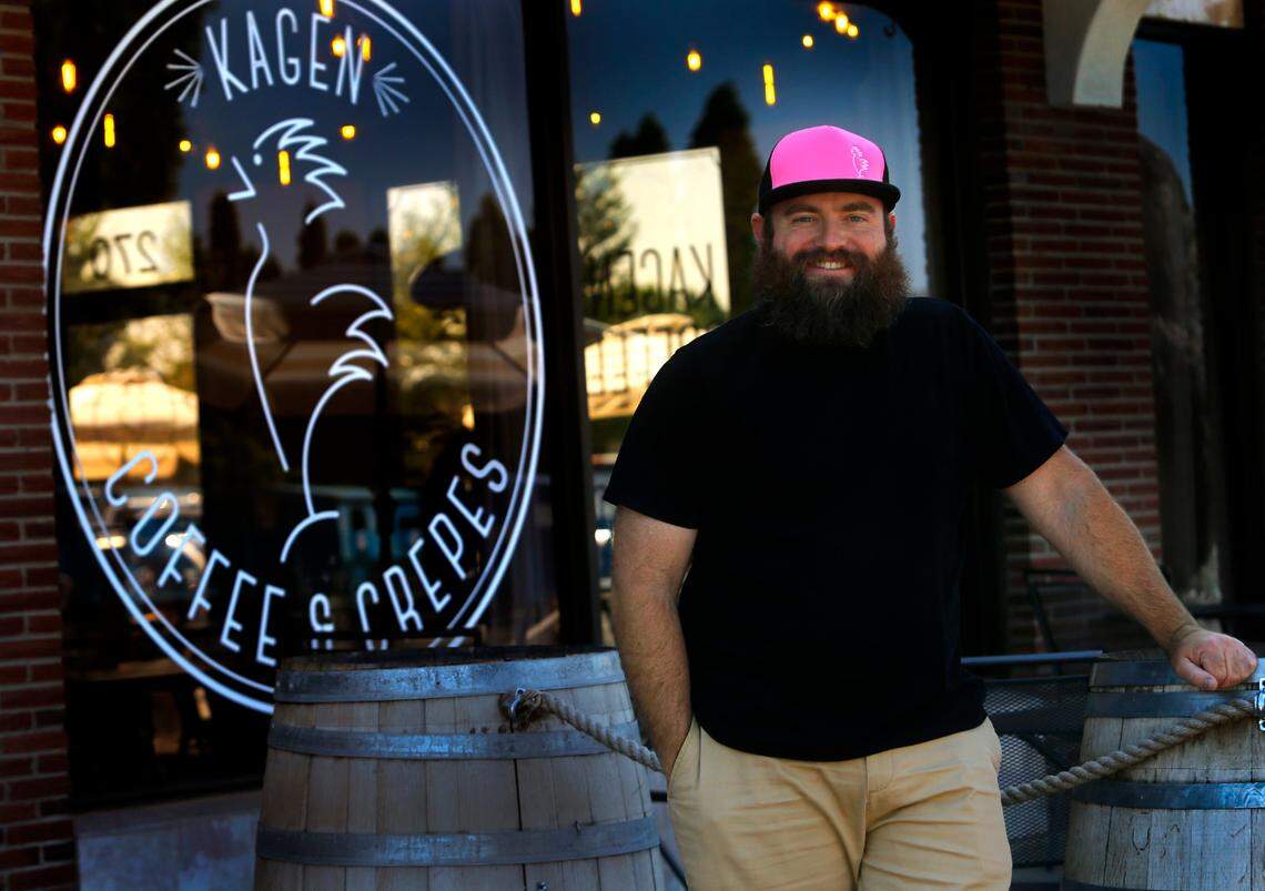 Kagen Cox, owner of Kagen Coffee & Crepes, said his plans to open a second location, at 308 W. Kennewick Ave., are unaffected by a recent fire at the Cascade building next door.