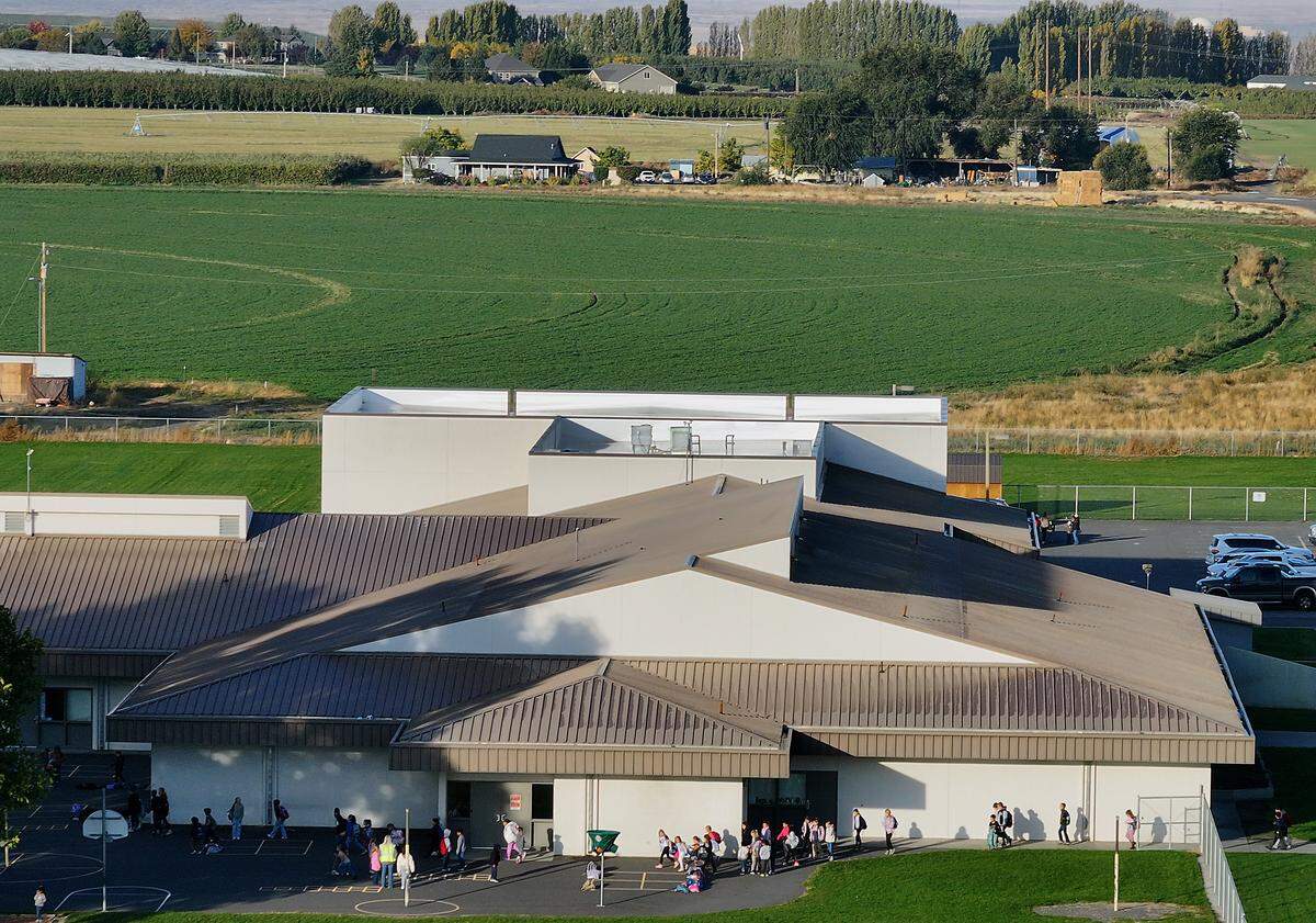 Edwin Markham Elementary School is 17 miles north of the Pasco city limits and serves more than 230 students.