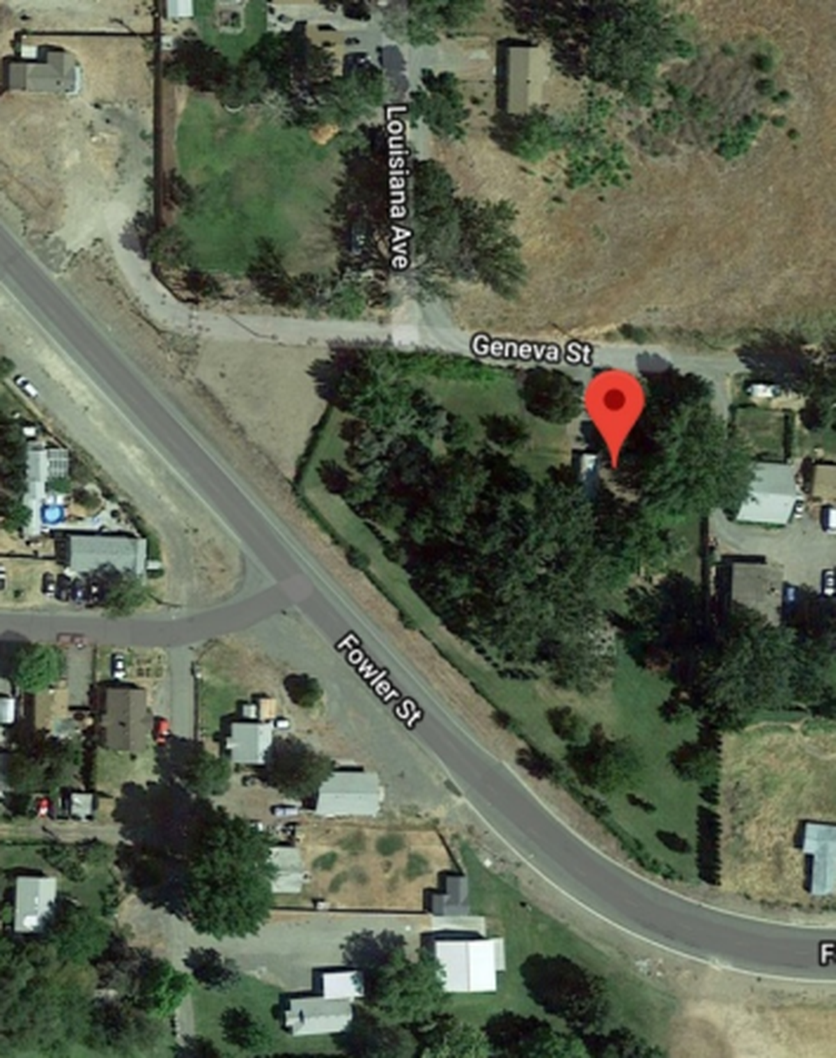 The back of Linda Cameron’s Richland Wye property stretches along 400 feet of Fowler Street.