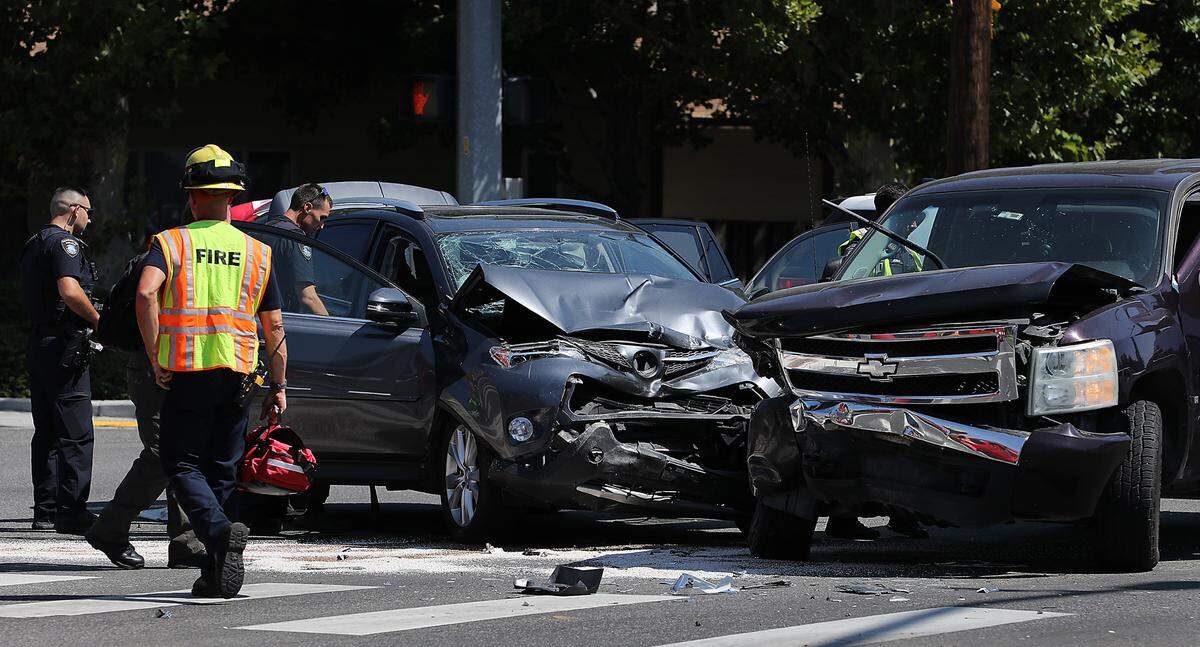 Kennewick police and fire personnel responded to the two-vehicle injury collision Wednesday at the intersection of West 10th Avenue and South Union Street.