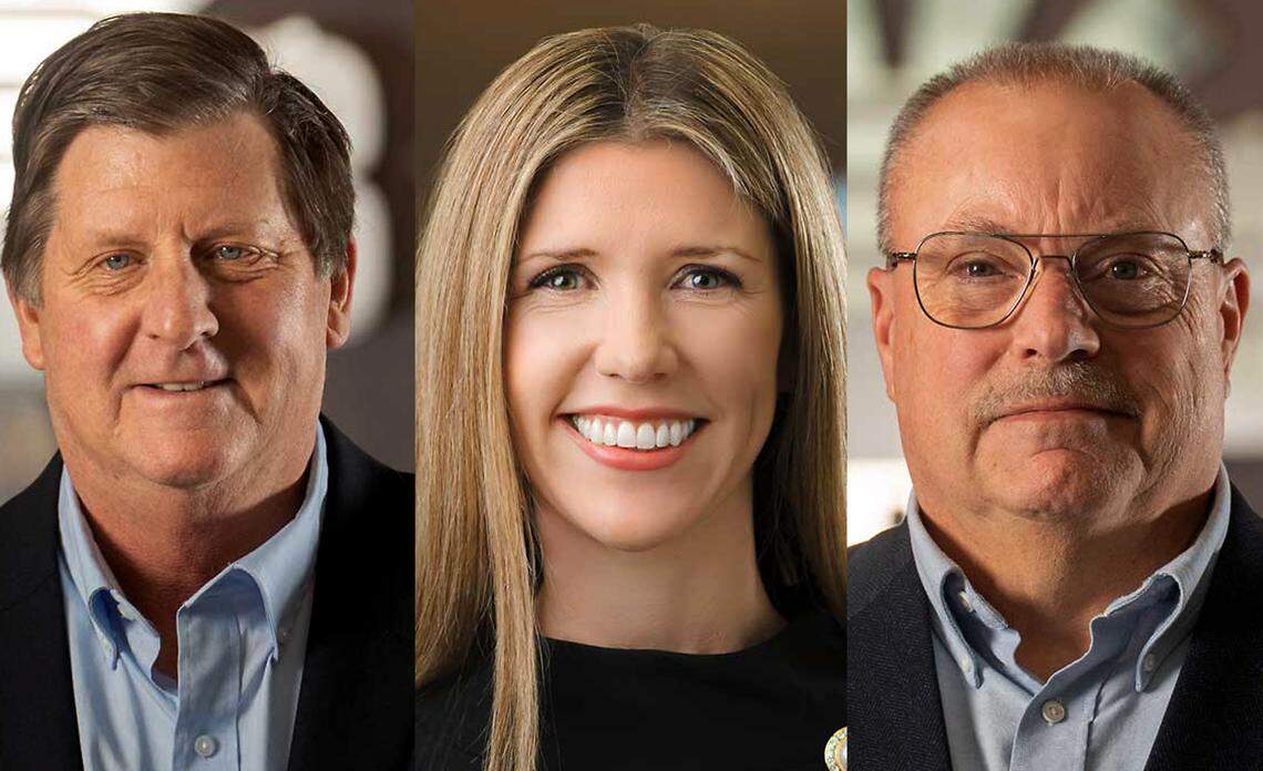 Port of Benton commissioners, from left, Scott Keller, Lori Stevens and Bill O'Neil.