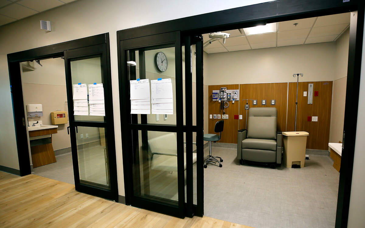 Patient treament room in the new 101,000-square-foot Prosser Memorial Health hospital at 200 Prosser Health Drive in Prosser.